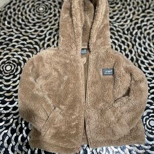 Eddie Bauer Tan Faux Fur Jacket